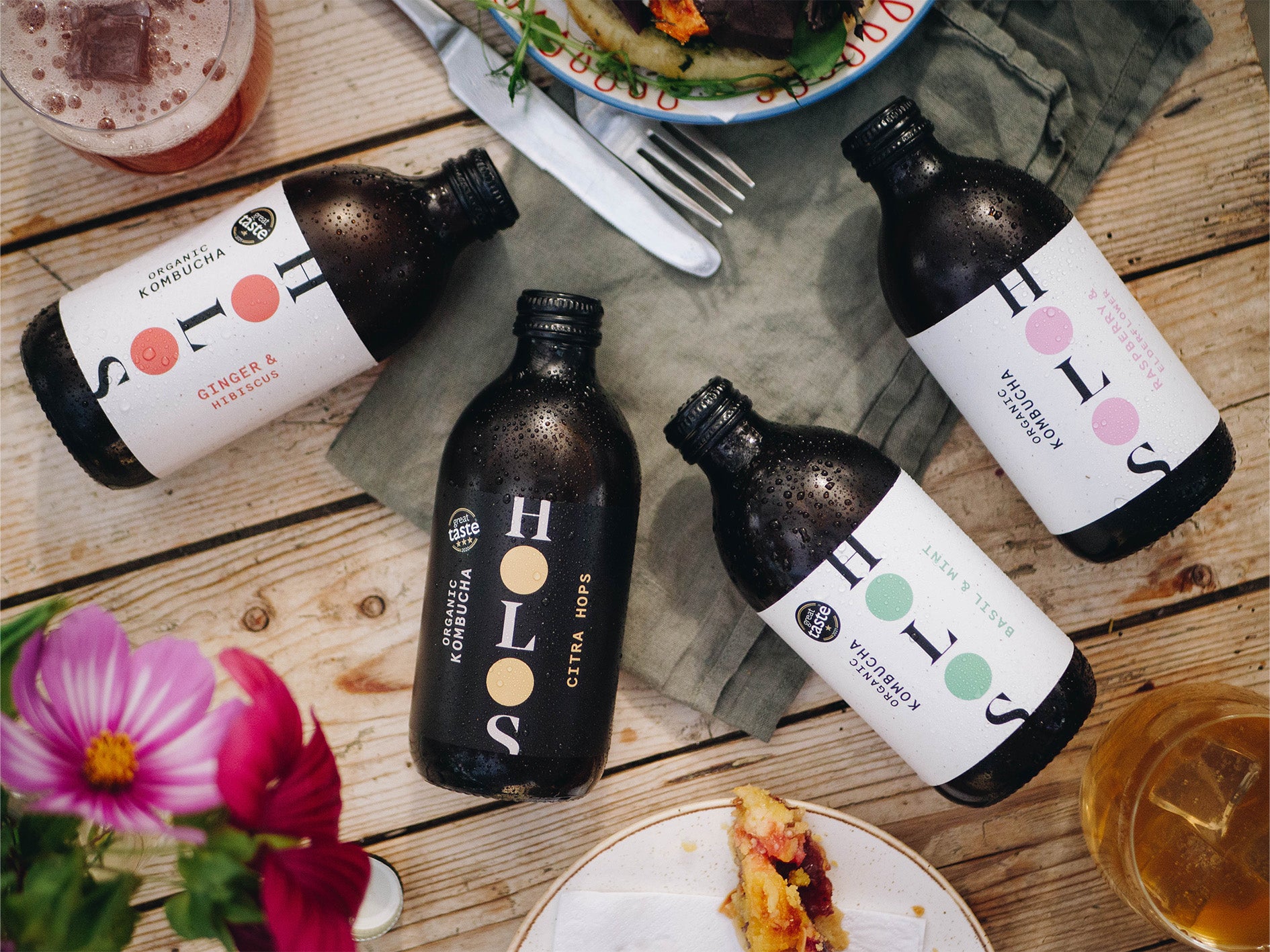 Image of a Holos Kombucha Mixed Case