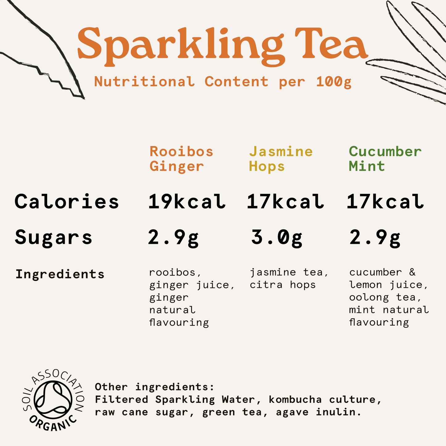 Organic Sparkling Tea