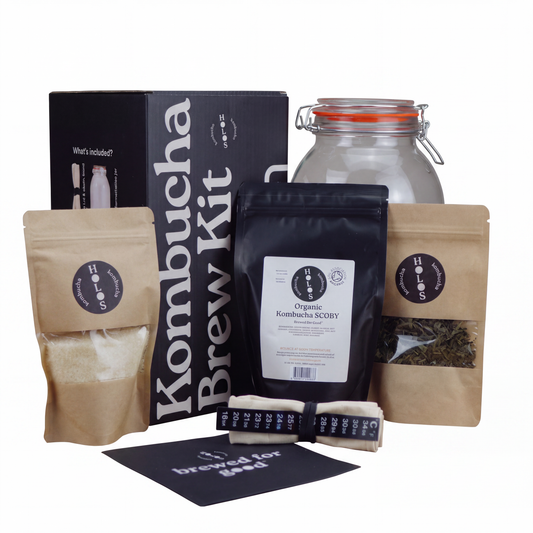 New & improved: Holos Organic Kombucha Brew Kit